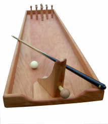 Tischkegelbahn - Stossbuddeln -Tischkegelspiel 