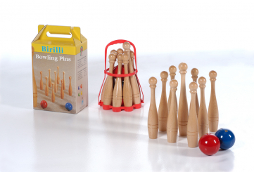 Bowling aus Buchenholz 