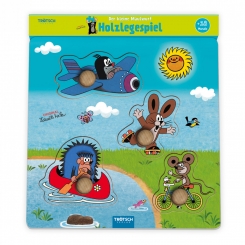 DER KLEINE MAULWURF Legespiel Fahrzeuge - Holzspiel Puzzle 