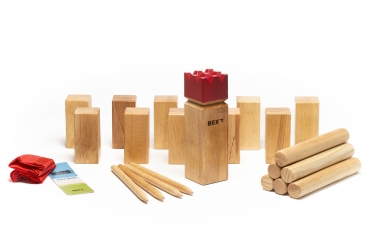 Kubb Spiel Turnierversion Gummibaum 