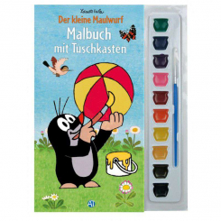 Malbuch mit Tuschkasten - der kleine Maulwurf 