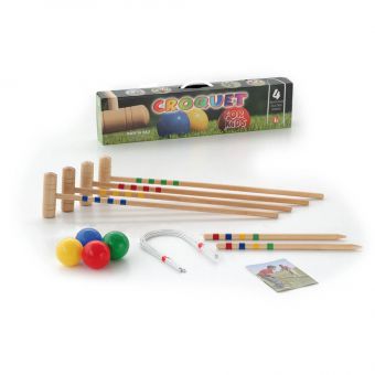 Croquet of beech wood for children and adults 