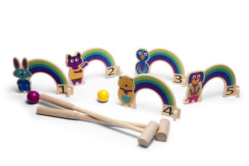 Rainbow Croquet Set 