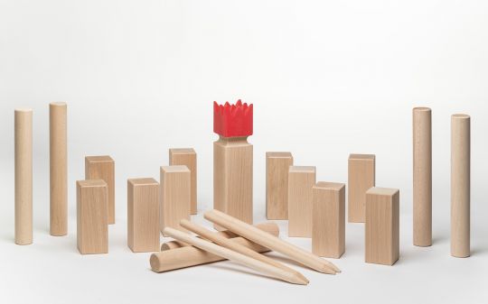 Kubb with red crown Kubb - Beechwood from the Alpes 