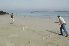 Kubb am Strand