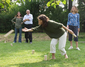 Kubb spielen